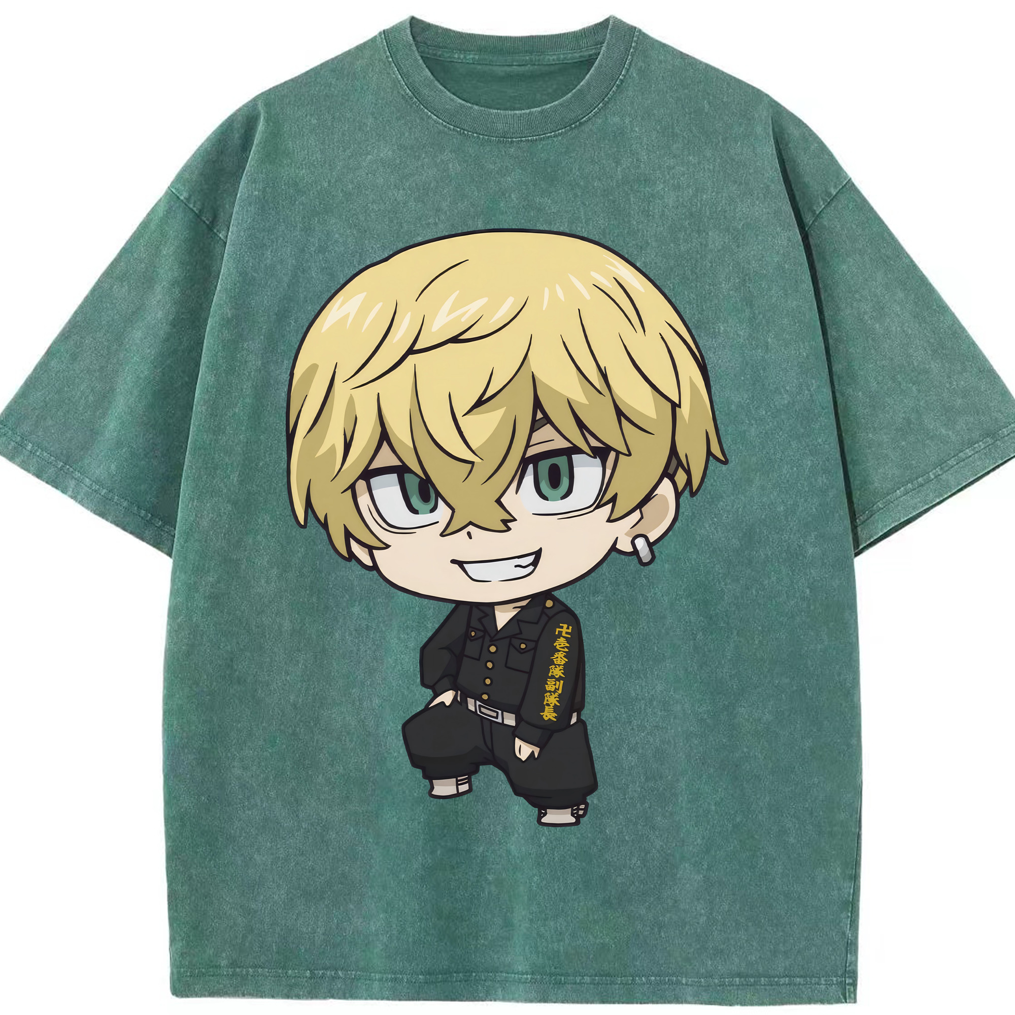 （画像用） 東京リベンジャーズ Tokyo Revengers 綿100% ヴィンテージ風 半袖Tシャツ（フロントプリント）